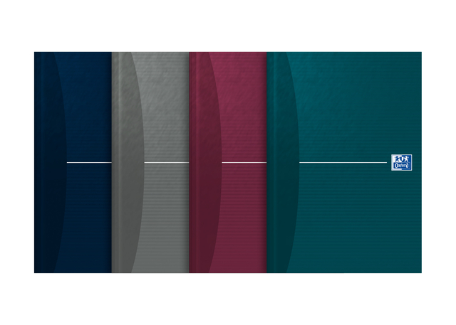 OXFORD Office Essentials A5 Hardback Casebound Notebook Ruled 192 Pages Assorted Colours