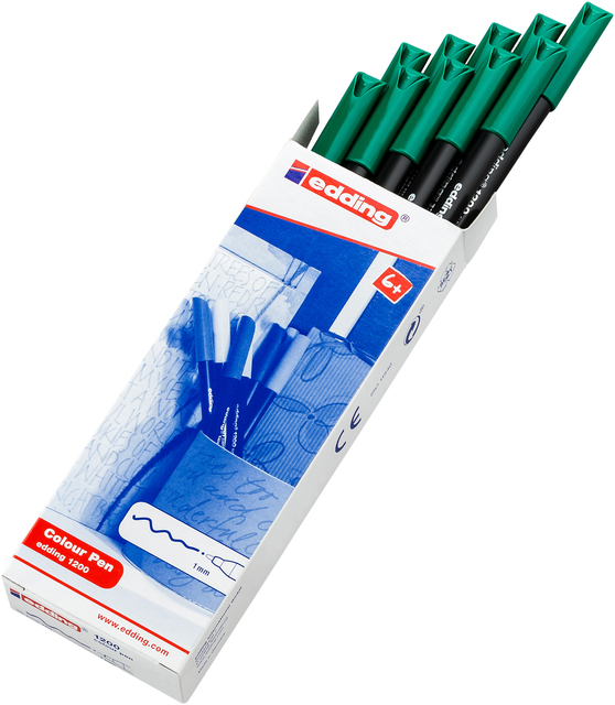 edding 1200 colour pen green