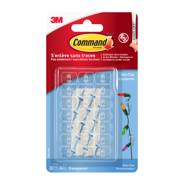 Decorative clamps Command 17026CLR including mounting strip clear