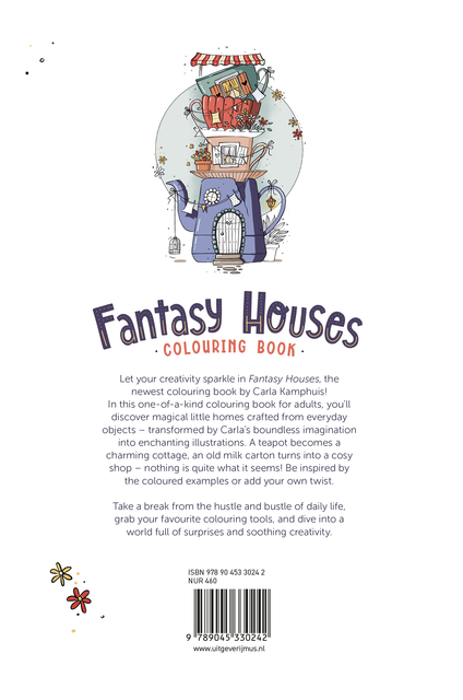 Kleurboek MUS Fantasy Houses