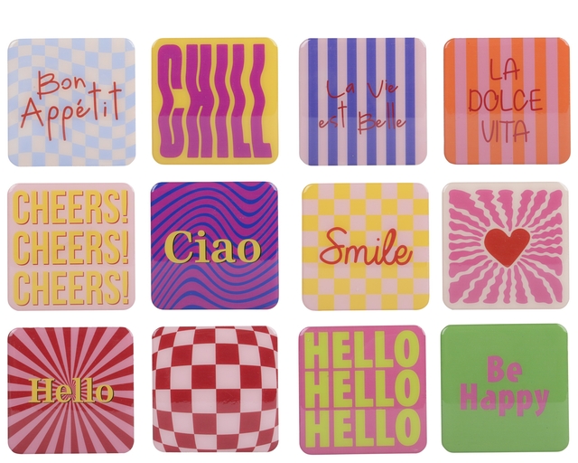 Decobordjes Decoris MDF 9.5x9.5cm assorti