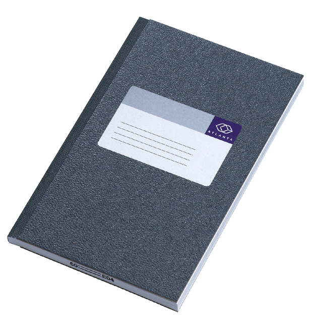 Notebook glued 165 x 105 mm, 128 pages, grey