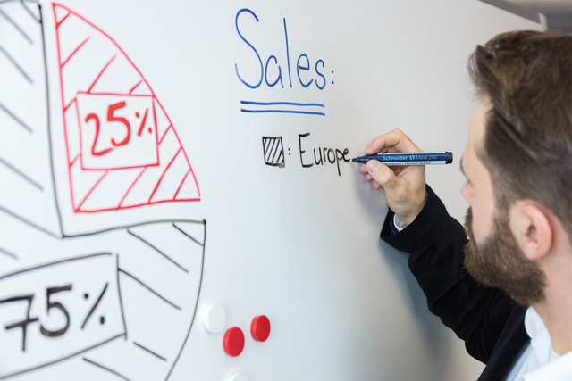 Viltstift Schneider Maxx 290 whiteboard rond 2-3mm assorti doos à 5+1 grati