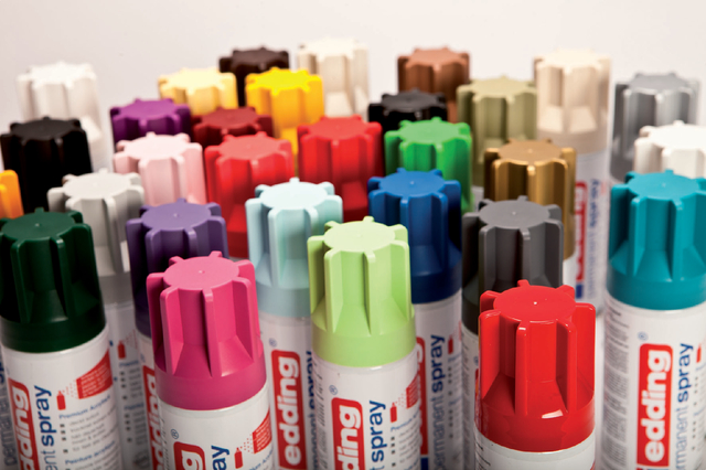 edding 5200 permanent spray premium acrylic paint traffic red mat RAL 3020