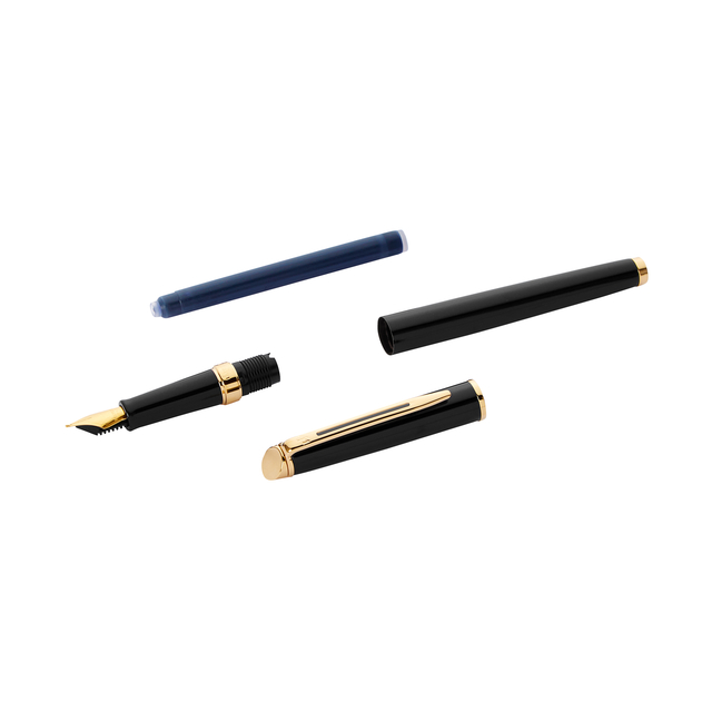 Vulpen Waterman Hémisphère black lacquer GT medi