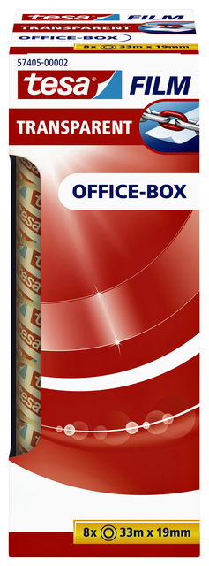 tesafilm Transparent tape, self-adhesive, 8 x 33m:19mm