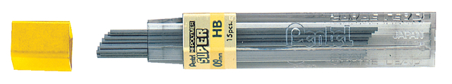 Potloodstift Pentel HB 0.9mm zwart koker à 12 stuk