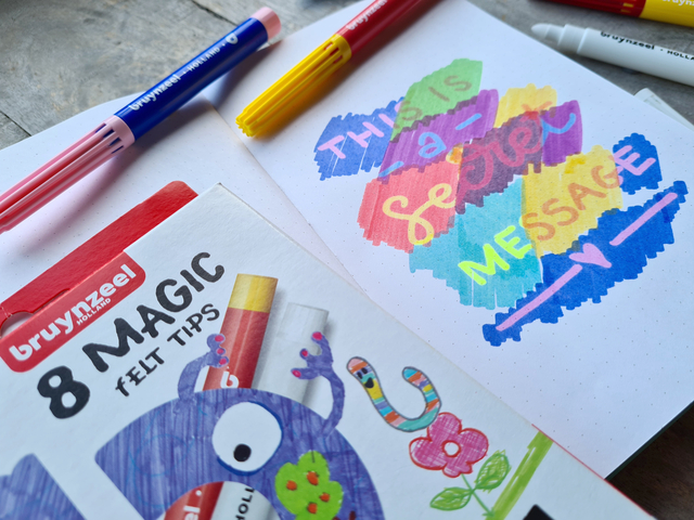 Viltstift Bruynzeel Kids Magic Points blister à 8 stuks assort