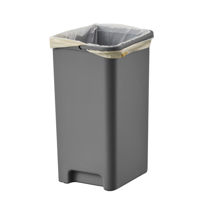Pedaalemmer EKO Hana Duo Recycling 2x10 liter grijs wit