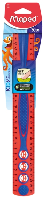 RULER MAPED KIDYGRIP 30CM