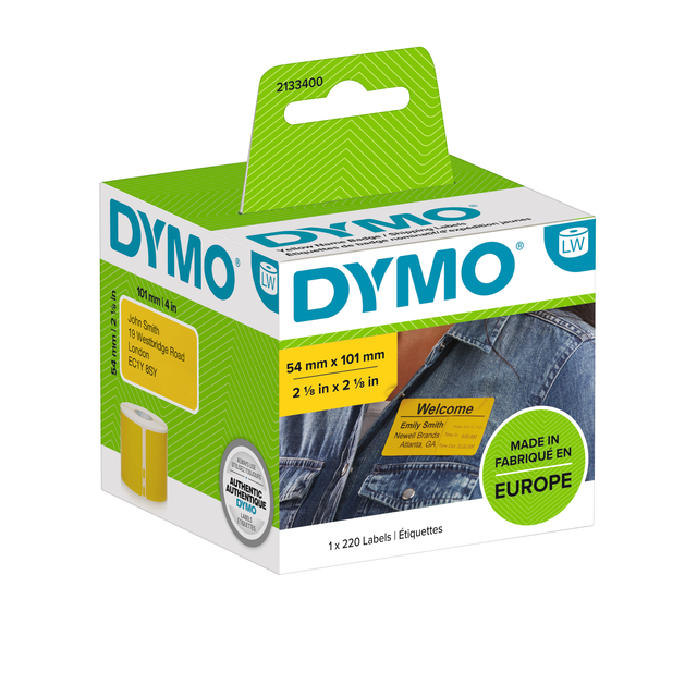 Etiket Dymo LabelWriter naamkaart 54x101mm 1 rol á 220 stuks gee