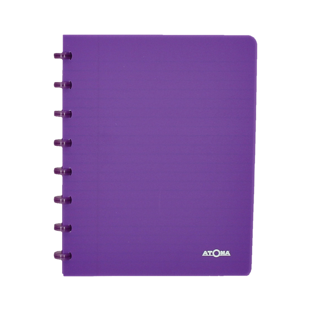 Schrift Atoma A5 blanco 144blz 90gr PP transparant assorti