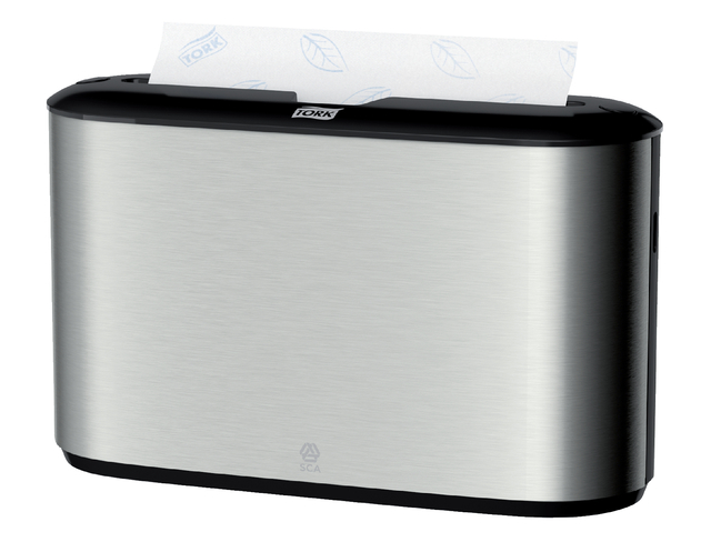 Hand towel dispenser Tork Express Image line Countertop Multifold H2 stainless steel 460005