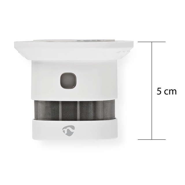 Rookmelder Nedis Smartlife Zigbee 3.0 Wifi 10 jaar sensor wit