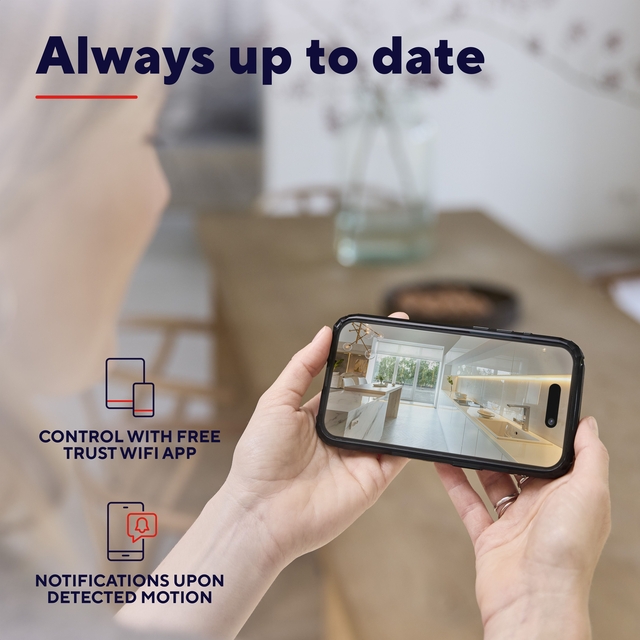 Beveiligingscamera Trust IPCAM-2800 binnenshuis Wi-Fi wit