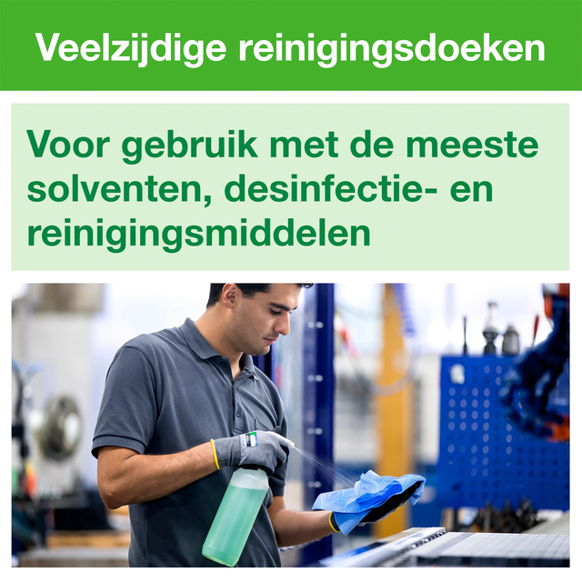 Reinigingsdoek Tork W8 Premium 1-laags 40 vel blauw 194450