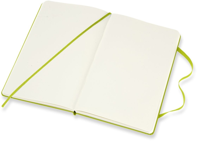 Notitieboek Moleskine large 130x210mm blanco hard cover lemon green