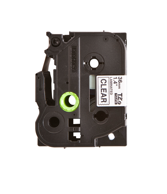 Labeltape Brother P-touch TZe-161 standaard 36mm zwart op transparant