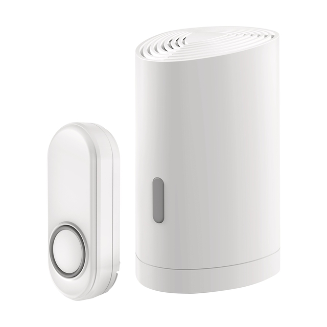 Draadloze deurbelset KlikAanKlikUit ACDB-9000AC wit