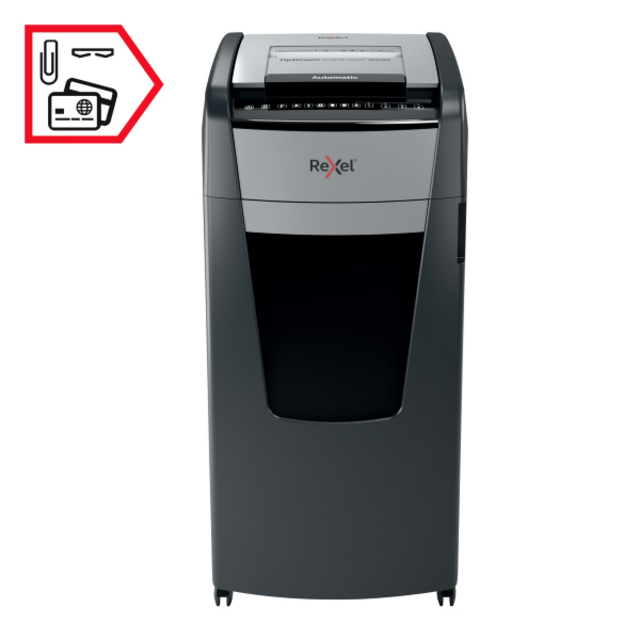 Papiervernietiger Rexel Optimum Auto+ 600X P4 snippers 4x30mm