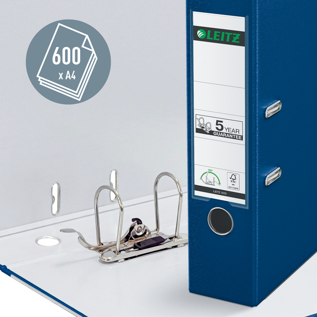 Lever arch file Leitz 80mm PP A4 blue