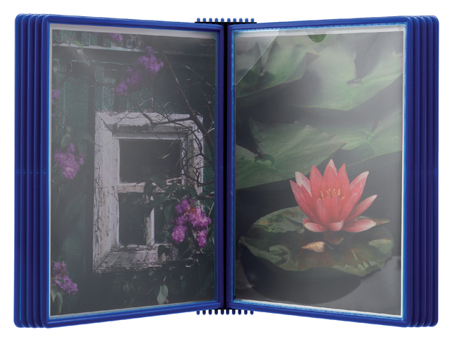 Wall Element Premium including 10 A4 Info Pockets blue