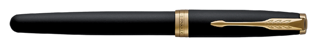 Vulpen Parker Sonnet matte black lacquer GT medium