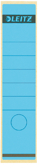 Spine labels Leitz PC-printable  for Standard Lever Arch Files 62x285mm blue 10 pieces