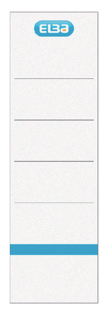 ELBA Spine Label  Lever Arch File "smart Original" Self-adhesive, 8cm, white, Pack of 10