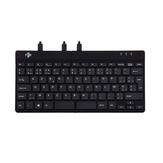 R-Go Split Ergonomic Keyboard, AZERTY (BE), black, wired