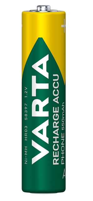 Batterij VARTA oplaadbaar Accu Phone 2x AAA 550mAh