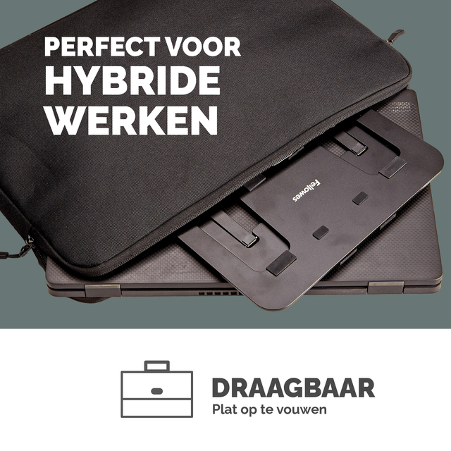 Laptopstandaard Fellowes Alumia zwart