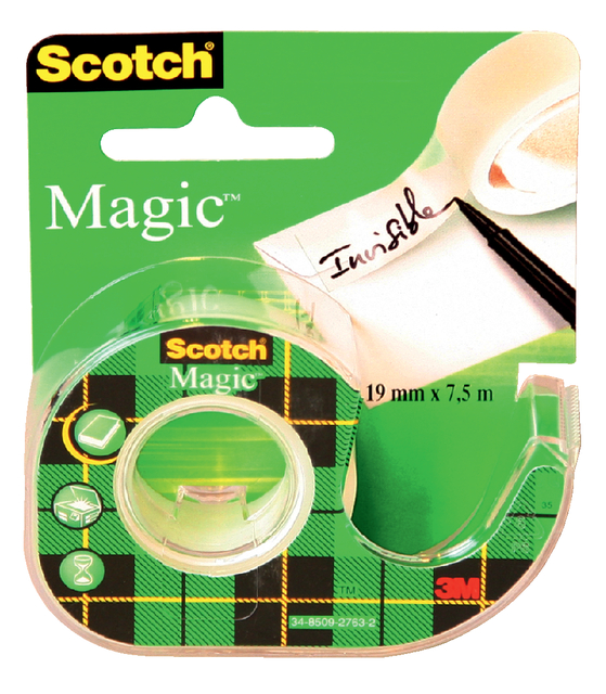 Adhesive tape Scotch Magic 810 19mmx7.5m invisible + tape holder