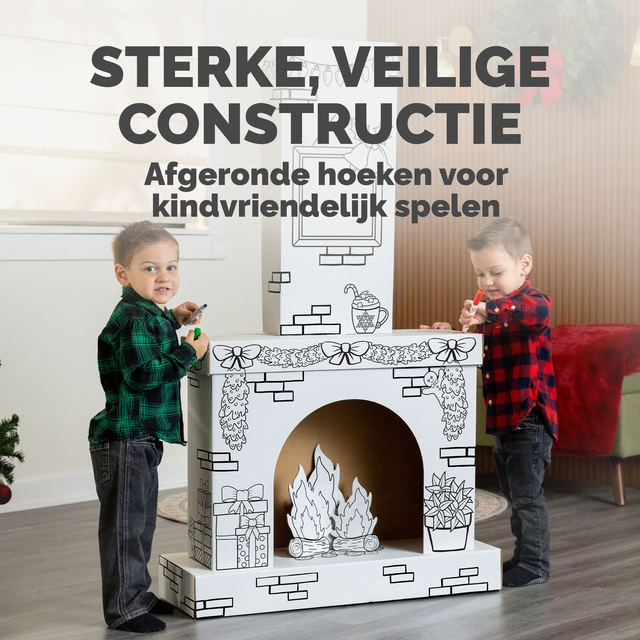 Kartonnen Openhaard XL Bankers Box Play inkleurbaar