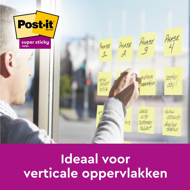 Memoblok 3M Post-it 654 RSSCOL 76x76mm geel 3+1 gratis