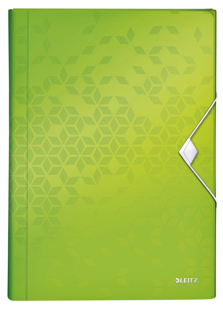 Expanding File Organizer Leitz WOW A4 6 compartments green