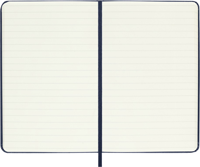 Notitieboek Moleskine pocket 90x140mm lijn hard cover sapphire blue