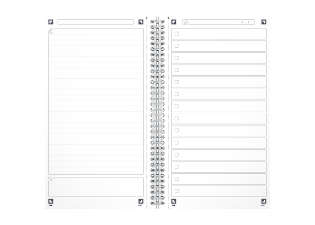 Task Manager Oxford 141x246 mm 115vel aqua