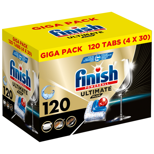 Vaatwastabletten Finish Ultimate plus 120 stuks gigapack