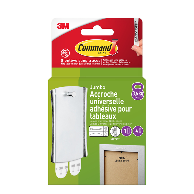 Adhesive nail Command incl mounting strip
