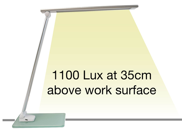 Bureaulamp Unilux Popy led wit