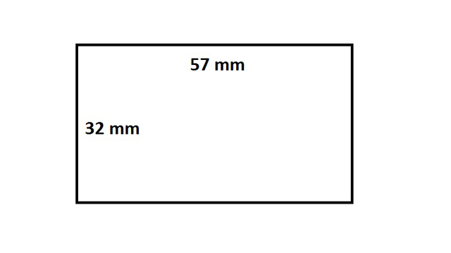 Labeletiket IEZZY Zebra 800262-125 57x32mm 25mm wit permanent 2100st