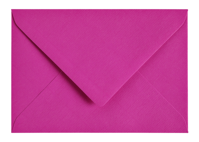 Envelop Papicolor C6 114x162mm felroze pak à 6 stuks