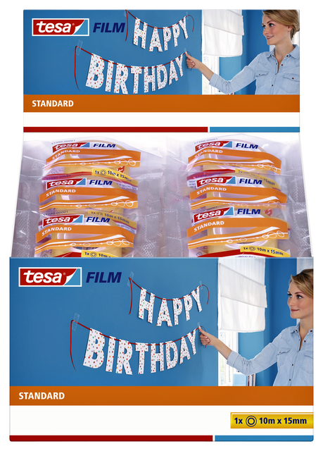 tesafilm Standard tape, self-adhesive, 50 x 10m:15mm