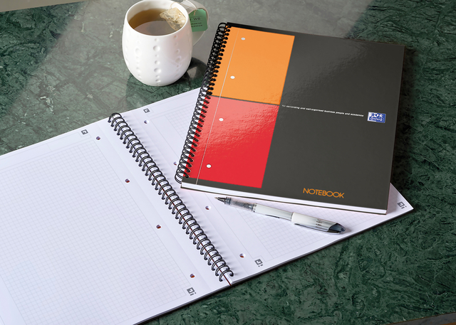Spiraalblok Oxford International Notebook A4+ ruit 5mm