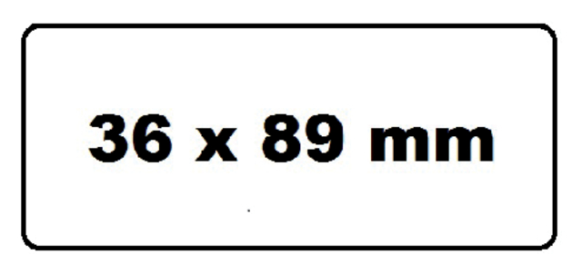 Address labels Quantore 99012 36x89mm white 2 rolls