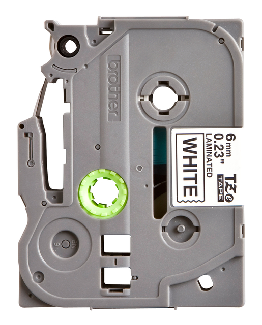 Labeltape Brother P-touch TZe-211 standaard 6mm zwart op wit