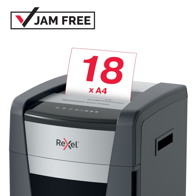 Papiervernietiger Rexel Momentum Extra XP418+ snippers 4x35mm