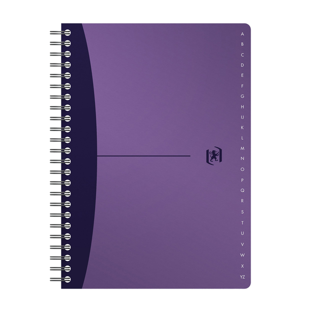 OXFORD Office Urban Mix A5 A-Z Polypropylene Twin-wire Index Book Narrow Ruled 180 Pages Assorted Colours SCRIBZEE® Compatibl