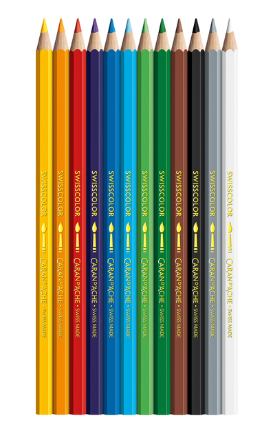 Kleurpotloden Caran D'ache aquarel doos à 12stuk